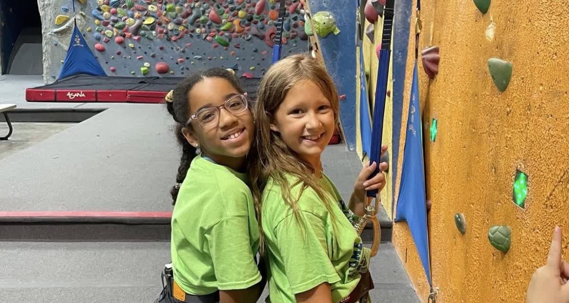Two girls at AE camp
