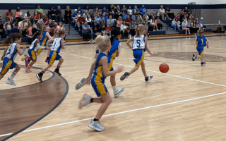 girls playing basketball